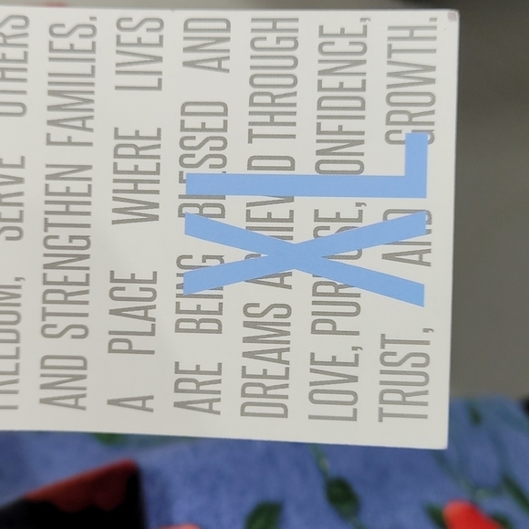 NWT LuLaRoe Caroline Cardigan Sweater rose print on blue size XL - Picture 5 of 7